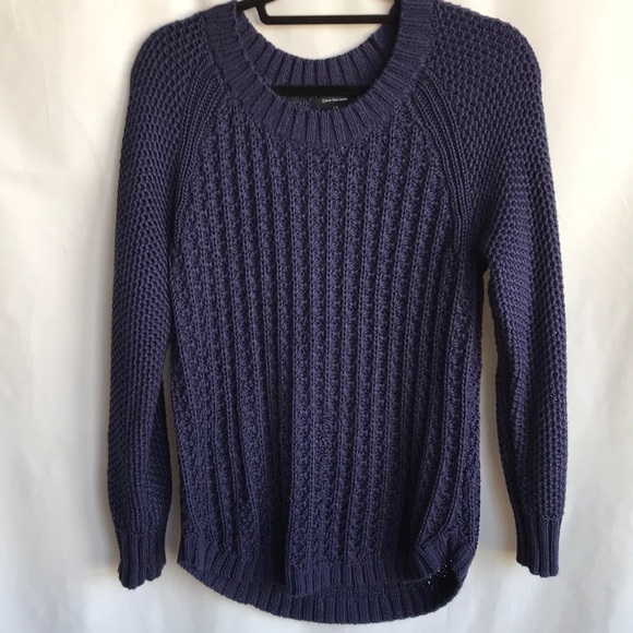 Calvin Klein Jeans Sweaters - Calvin Klein Jeans navy acrylic sweater, size L
